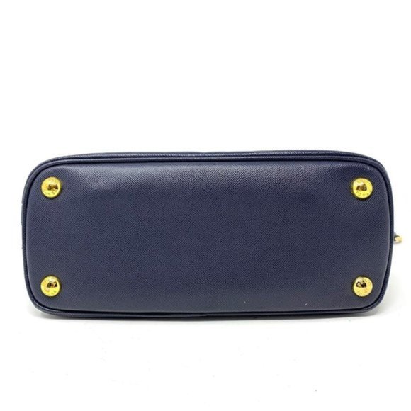 AUTH PRADA LOGOS SAFFIANO LUX LEATHER 2WAY BAG - Picture 7 of 13